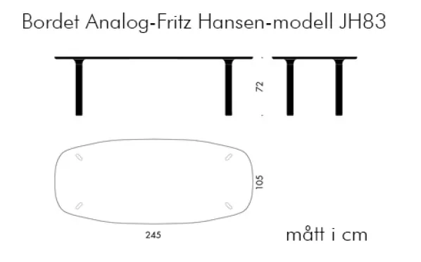Analog JH63-83 Matbord