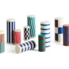 Column Blockljus Medium Green & Brown