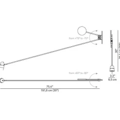 Counterbalance D73 Vägglampa