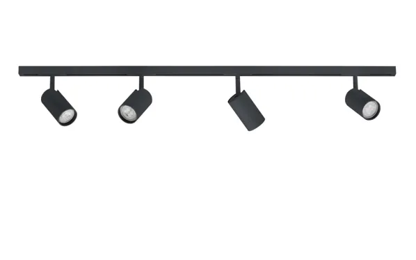 Designline System 2m – 4 x Tube Spots Svart