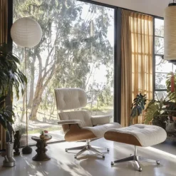 Eames Lounge Chair Ottoman Tyg
