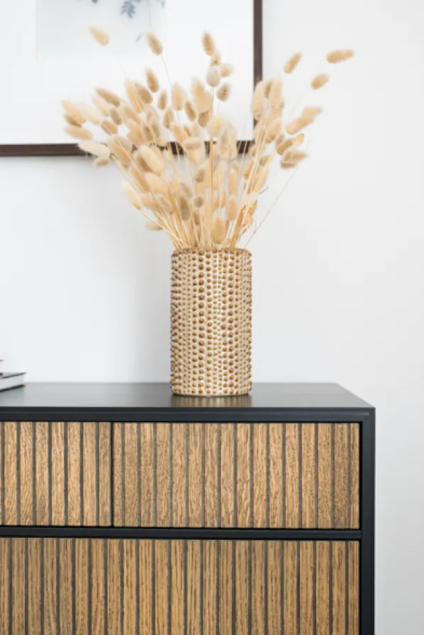Line Burned Walnut Skänk Hög
