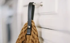 Magnetisk Handdukshängare Läder 2-Pack