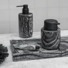 Marble Deco Tray Bricka Black/Grey