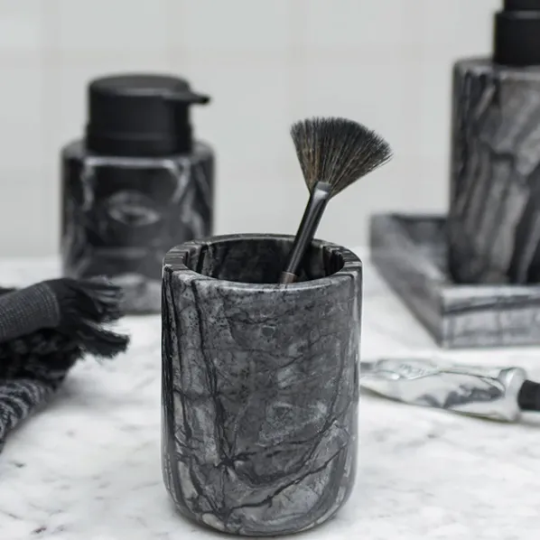 Marble Tandborsthållare Black/Grey