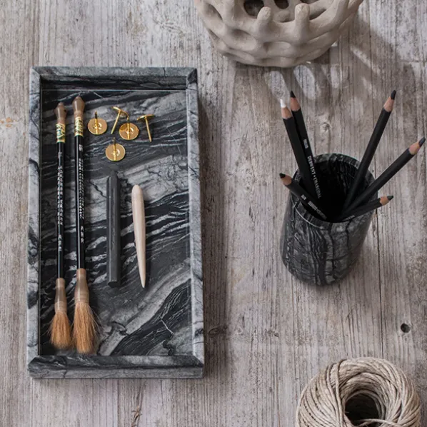 Marble Tandborsthållare Black/Grey