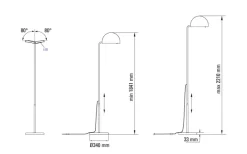 Mezzaluna Golvlampa