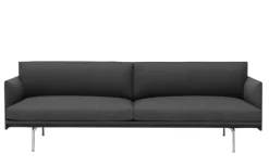 Outline 3-Sits Soffa Polerad Aluminium