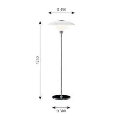 PH 4½-3½ Glas Golvlampa