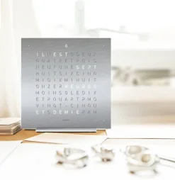QlockTwo Touch Rostfritt Stål