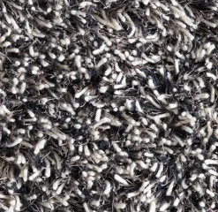 Shaggy Matta White Charcoal