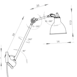 222 Vägglampa